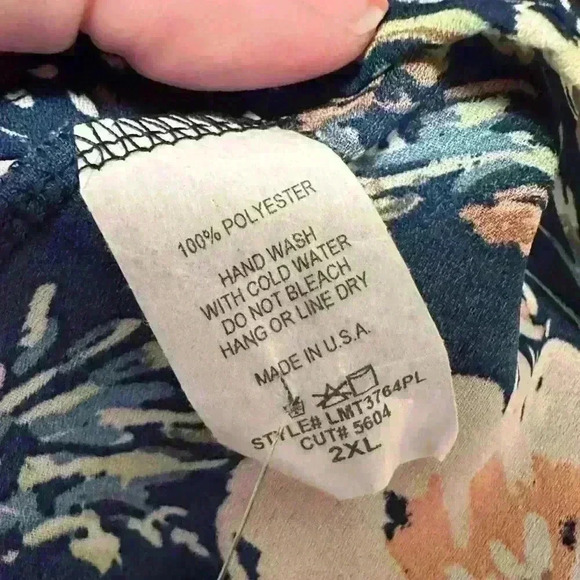 NWT - Fall šColors Beautiful Melody Just In Time 2X Floral blouse - Picture 5 of 9